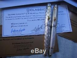 Classique Stylos Cp8 Ag925 Sterling Silver Set 2008 Limited Edition Fountain Pen