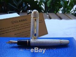 Classique Stylos Cp8 Ag925 Sterling Vannerie 2008 Limited Edition Fountain Pen