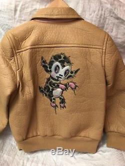 Coach Édition Limitée Femme Rare Gary Baseman Veste En Cuir Petit 1,895,00 $