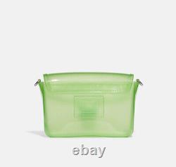 Coach Jelly Tabby Bag Sv/green Transparent Bio-based Pvc Made En Italie Brand Nouveau
