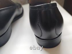 DI Bianco 1095 $ Luxe Noir Premium Cuir de veau Mocassins Semelle en cuir 9,0 (US) Nib