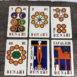 Deck de cartes de tarot Alitalia Vintage 1973 Gianni Novak Italie Édition Limitée