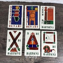 Deck de cartes de tarot Alitalia Vintage 1973 Gianni Novak Italie Édition Limitée