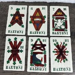 Deck de cartes de tarot Alitalia Vintage 1973 Gianni Novak Italie Édition Limitée