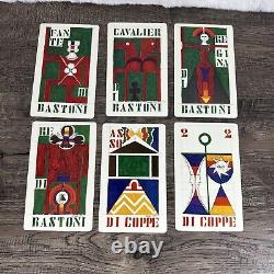 Deck de cartes de tarot Alitalia Vintage 1973 Gianni Novak Italie Édition Limitée