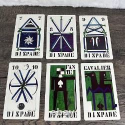 Deck de cartes de tarot Alitalia Vintage 1973 Gianni Novak Italie Édition Limitée