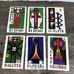 Deck de cartes de tarot Alitalia Vintage 1973 Gianni Novak Italie Édition Limitée