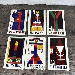 Deck de cartes de tarot Alitalia Vintage 1973 Gianni Novak Italie Édition Limitée