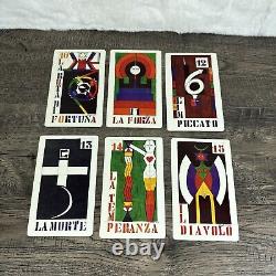 Deck de cartes de tarot Alitalia Vintage 1973 Gianni Novak Italie Édition Limitée