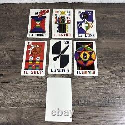 Deck de cartes de tarot Alitalia Vintage 1973 Gianni Novak Italie Édition Limitée