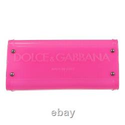 Dolce & Gabbana Sac À Bandoulière En Pvc Logo De L'épaule Brodée Pink 09935