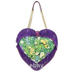 Dolce & Gabbana Sac En Toile Mon Heart Forte Dei Marni Logo Tassels Purple 09799