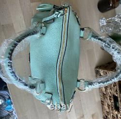 Dooney & Bourke Aqua Sorrento Small Satchel Limited Edition Italien Pebbled