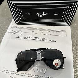 Édition Limitée RAY BAN? SHOOTER RELOADED Noir Polarisé RB3138 002/48 58 09 13