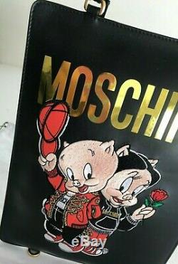 Édition Spéciale! Moschino Couture Jeremy Scott Porky Pig Petunia Pig Sac À Dos