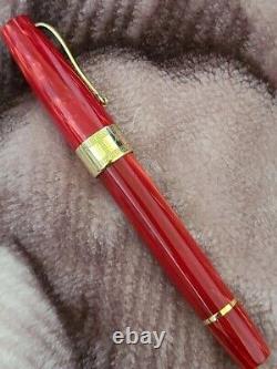 Édition limitée Montegrappa Extra 1930 en celluloïd rouge, plume en or 18 carats M, stylo-plume