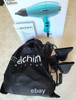 Elchim Light 2000W Ionic Ceramic Hair Dryer 3900 Edition Rétro Années Cinquante Bleu