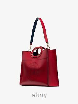 Fendi Red Runaway Perforated Logo Fourre-tout Limited Edition! 2890 $ (2890 $ En Dollars)
