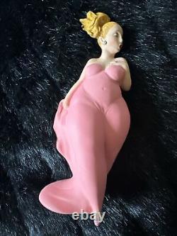 Figurine Pink Lady signée Emilio Casarotto, modèles potelés, édition limitée en Italie