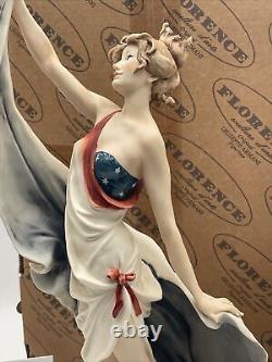 Figurine de la Liberté de Lady Liberty de Giuseppe Armani Capodimonte La Société LE #339/5000 NIB