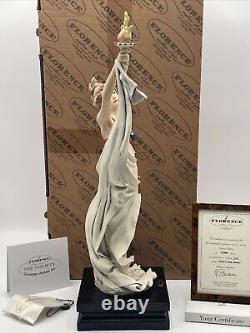 Figurine de la Liberté de Lady Liberty de Giuseppe Armani Capodimonte La Société LE #339/5000 NIB