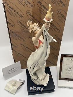 Figurine de la Liberté de Lady Liberty de Giuseppe Armani Capodimonte La Société LE #339/5000 NIB