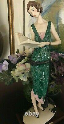 G. Armani Figurine Lady With Book Statue Edition Limitée 911/5000 Signé