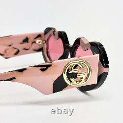 GUCCI HOLLYWOOD FOREVER 1329 Lunettes de soleil noires avec cœur rose en cristal GG1329S 001