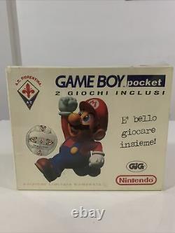 Gameboy Pocket Limited Edition Fiorentina Nintendo Italie Soccer Calcio Scellé