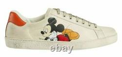 Gucci Disney X Gucci Ace Mickey Mouse Ivory Sneakers Trainers Edition Limitée