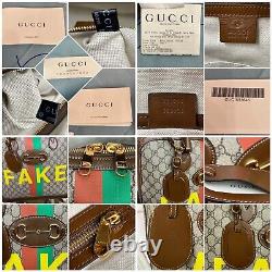 Gucci Gg Suprême Non Fake 1955 Satchel/shoulder Bag Ultra Rare Vendu Nouveau