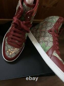 Gucci Gg Tian Supreme High Sneakers Trainers Chaussures Uk 6 Ltd Edition Bnib