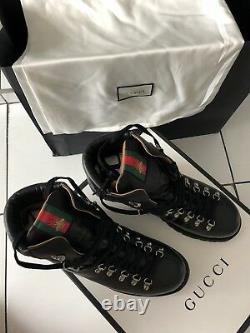 Gucci Limited Edition Hommes Noir Élégant Bottes Royaume-uni Taille 12
