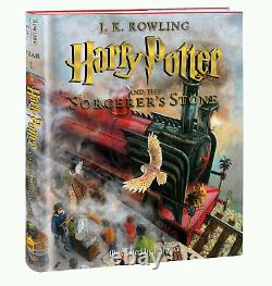 Harry Potter et la pierre philosophale illustrée par Jim Kay, édition américaine 1ère édition, 1er tirage de Rowling