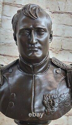 Italie Napoléon Bonaparte Empereur Français Empire Buste en bronze Statue Base en marbre