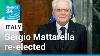 Italie S Président Sergio Mattarella Re Élu Après Huit Tours De Vote Au Parlement