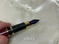 Leonardo Da Vinci Aurora Limited Edition Fountain Pen 18k Gold M Nib New #0863