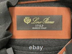 Loro Piana Laine Noir Demi Zip Sweater Edition Limitée Taille 4xl Fabriqué En Italie