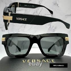 Lunettes de soleil VERSACE Noir Or Logo Médusa Édition Limitée Dwayne Wade 155mm