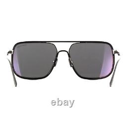 Lunettes de soleil en édition limitée TOM FORD Cliff-02 FT1015 12C monture noire 60mm