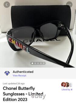 Lunettes de soleil papillon Chanel édition limitée 2023