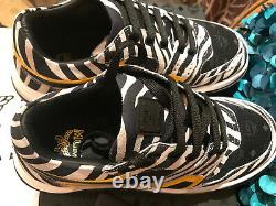 MCM Hommes Black Zebra Lowtop Sneaker Shoe Mexasmm36bk042 42eu/9-9.5 Us