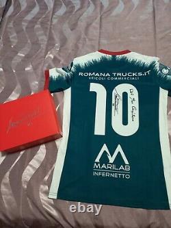 Maglia Chemise Autografata Box Édition Limitée Francesco Totti As Roma No Worn