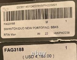 Manteau Portofino Gris Swanton Duo Loro Piana Taille Moyenne Fabriqué en Italie - 4 185 $