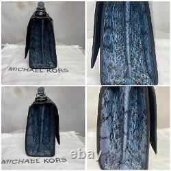 Michael Kors Collection-patchwork Snakeskin Medium Bancroft Bag Brand New! 1790 $