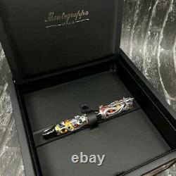 Montegrappa Edition Limitée Chaos Sterling Silver Sterling Stylo De Fontaine 18k