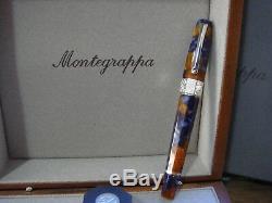 Montegrappa Limited Edition 888 Supplémentaire Otto Lapis Pen Celluloid Fontaine # 8 18k