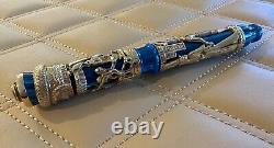 Montegrappa Luxor Blue Nile Édition Limitée Stylo en Or Jaune Massif 18K LE 188