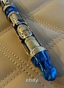 Montegrappa Luxor Blue Nile Édition Limitée Stylo en Or Jaune Massif 18K LE 188