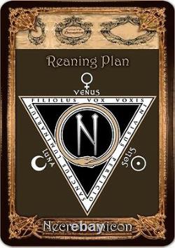 Necronomicon Tarot + Ebook +plan Rare Édition Limitée Fait Main Amantcraft Occult